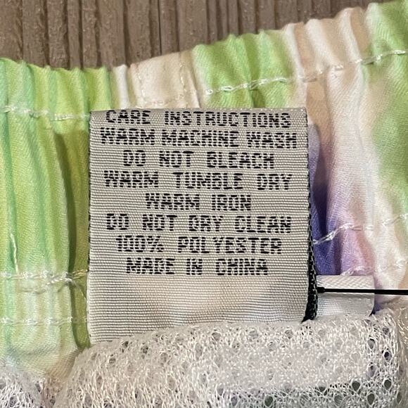 NWT Franks Tie Dye Classic Lilac Multi Swim Trunks - size XL - Picture 4 of 9